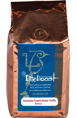 1x Single Origin Specialty, Chocolate Peanut Butter Truffle Coffee 12 oz Bag