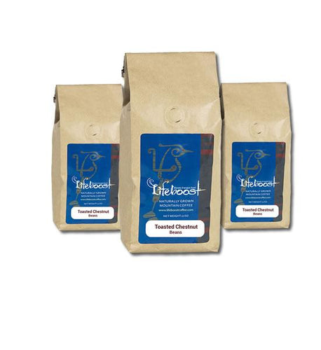 3x Single Origin Specialty, Toasted Chestnut Coffee 12 oz Bag