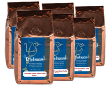 6x Single Origin Specialty, Chocolate Peanut Butter Truffle Coffee 12 oz Bag - Bundle