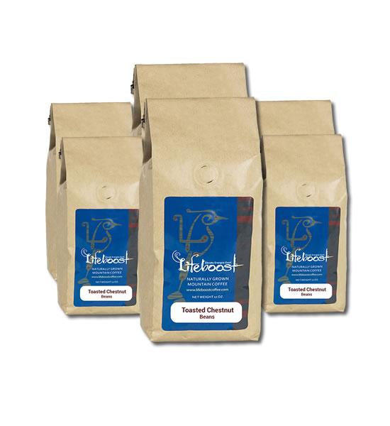 6x Single Origin Specialty, Toasted Chestnut Coffee 12 oz Bag