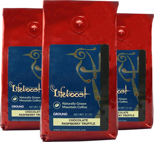 3x Single Origin Specialty, Chocolate Raspberry Truffle Coffee 12 oz Bag