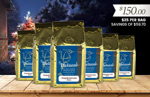 6x Single Origin Specialty, Eggnog Latte Flavored Coffee 12 oz Bag - Bundle