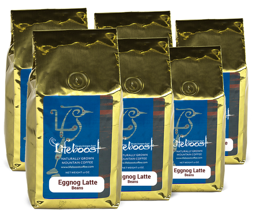 6x Single Origin Specialty, Eggnog Latte Coffee 12 oz Bag