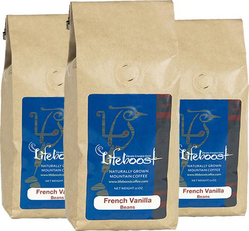 3x Single Origin Specialty, French Vanilla Coffee 12 oz Bag - sp