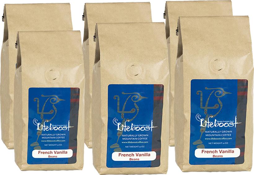 6x Single Origin Specialty, French Vanilla Coffee 12 oz Bag - sp
