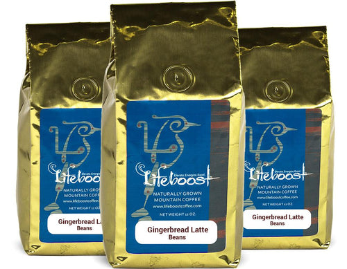 3x Single Origin Specialty, Gingerbread Latte Coffee 12 oz Bag