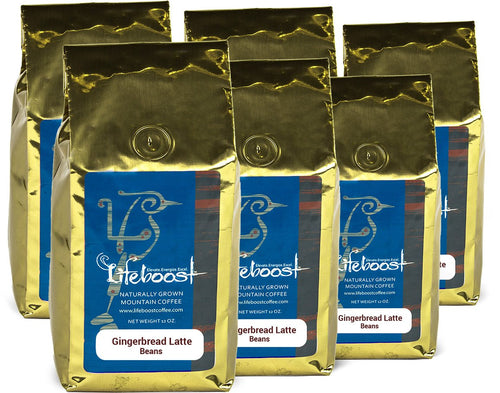 6x Single Origin Specialty, Gingerbread Latte Coffee 12 oz Bag