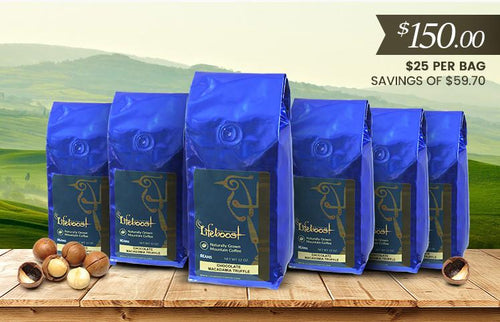 6x Single Origin Specialty, Chocolate Macadamia Truffle Coffee 12 oz Bag - Bundle